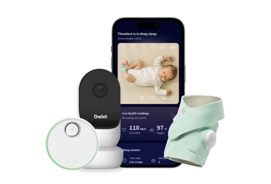 Owlet® Dream Duo 2 Smart Baby Monitor: FDA-Cleared Dream Sock® plus Cam 2 HD WiFi Video