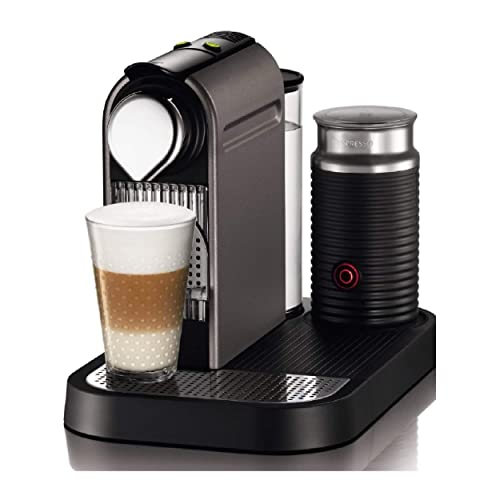 Nespresso C121-US4-TI-NE1 Espresso Maker with Aeroccino Milk Frother, Titan