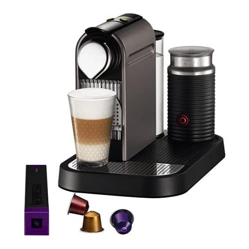 Nespresso C121-US4-TI-NE1 Espresso Maker with Aeroccino Milk Frother, Titan