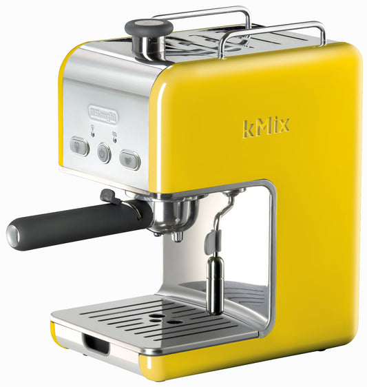 DeLonghi Kmix 15 Bars Pump Espresso Maker, Yellow